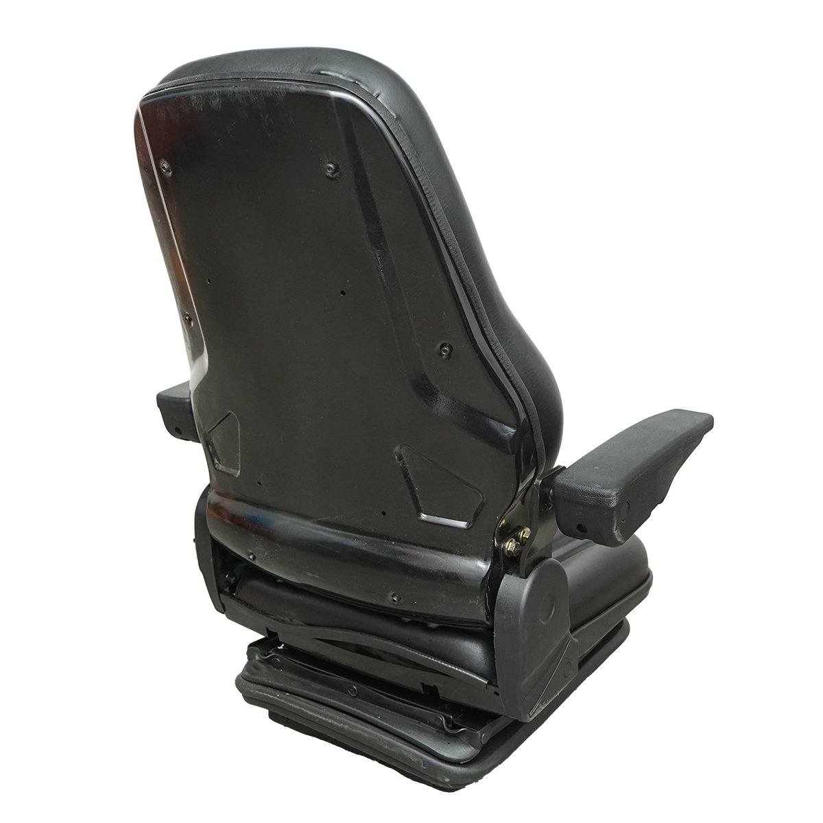 Scaun universal reglabil pe greutate 50-130Kg, cotiere si spatar rabatabil 55-89° pentru tractor, utilaje agricole, industriale, stivuitor